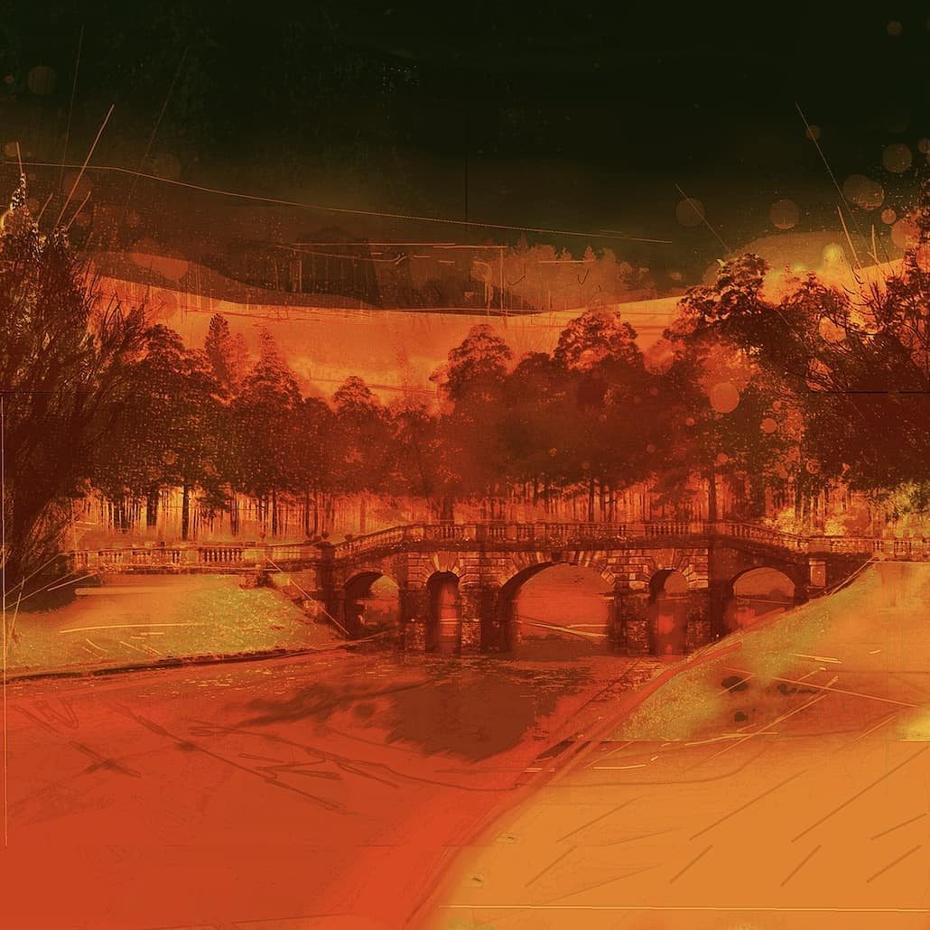 So sollte einmal das Cover für mein Album Crimson Water Park…
